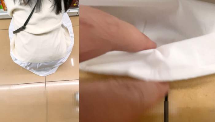 超爆乳♡陰唇飛び出しハプ！玉パンティからはみ出る陰唇で紐パンツ挟み込み！【素人/美巨乳】-009