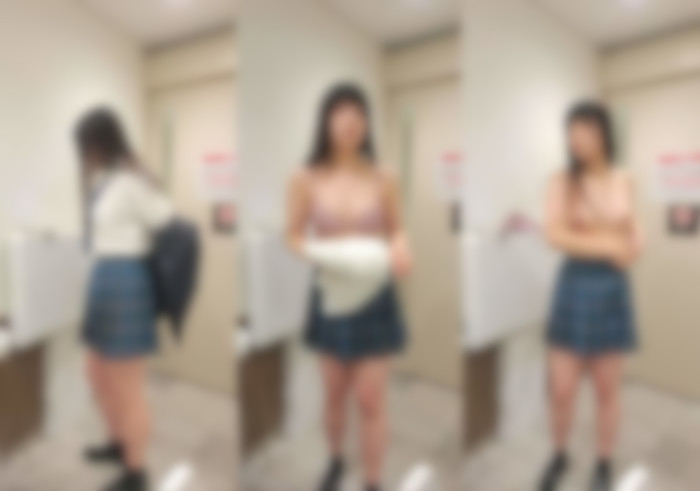 坂系アイドルの私服を着た長身制服様！着替えでパンツ一枚で真正面から若い身体を堪能。ねんいち40-008