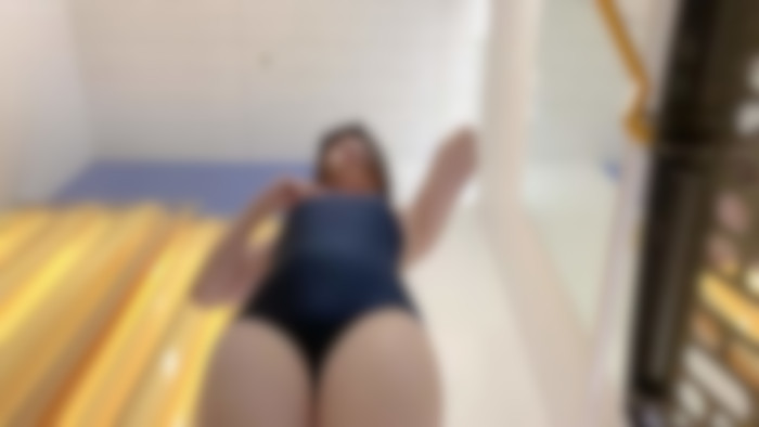 【3カメ視点】美巨乳制服美少女のスク水試着中の無防備な姿をじっくり盗撮♡-009