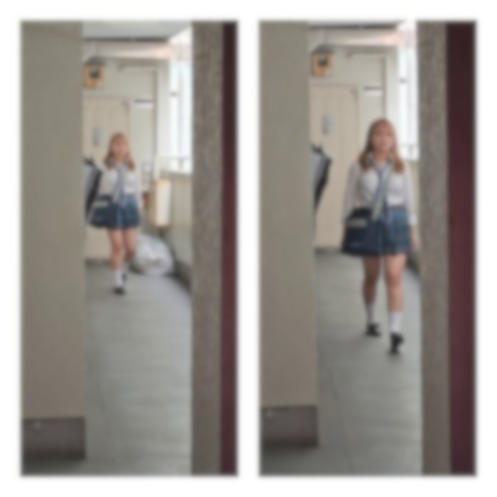 スカート短すぎギャルJKの肉感ムチムチお尻を堪能 ねんいち65-001