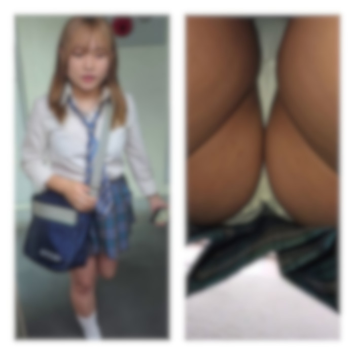 スカート短すぎギャルJKの肉感ムチムチお尻を堪能 ねんいち65-007