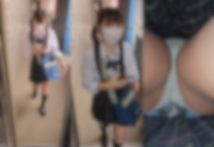 【30分超】毎朝盗撮してたロリ可愛いぷっくりまんまんjkがパンツを見せつけてくるようになった。no75-002