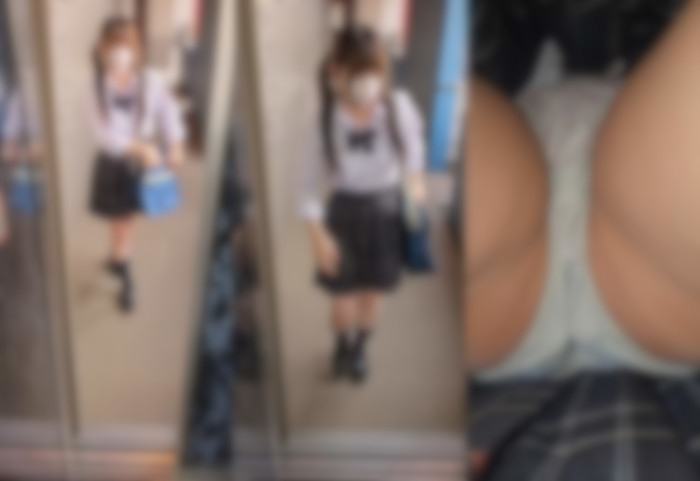 【30分超】毎朝盗撮してたロリ可愛いぷっくりまんまんjkがパンツを見せつけてくるようになった。no75-003